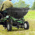 thumbnail image 4 of MoNiBloom Tow-Behind Seed Spreader, Broadcast Spreader for Spreading Fertilizer on Lawns Grass, Ice Melt on idewalks and Driveways, 125lb Capacity, Black, 4 of 9