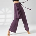thumbnail image 3 of Loose Gauze Pants Classical Dance Wide Leg Pants Modern Dance Training Dress Adult Performance Dress Training Dance Pants, 3 of 7