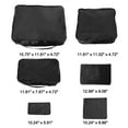 thumbnail image 2 of Unique Bargains 6 Pcs Zipper Design Packing Cube Set for Luggage Black, 2 of 5