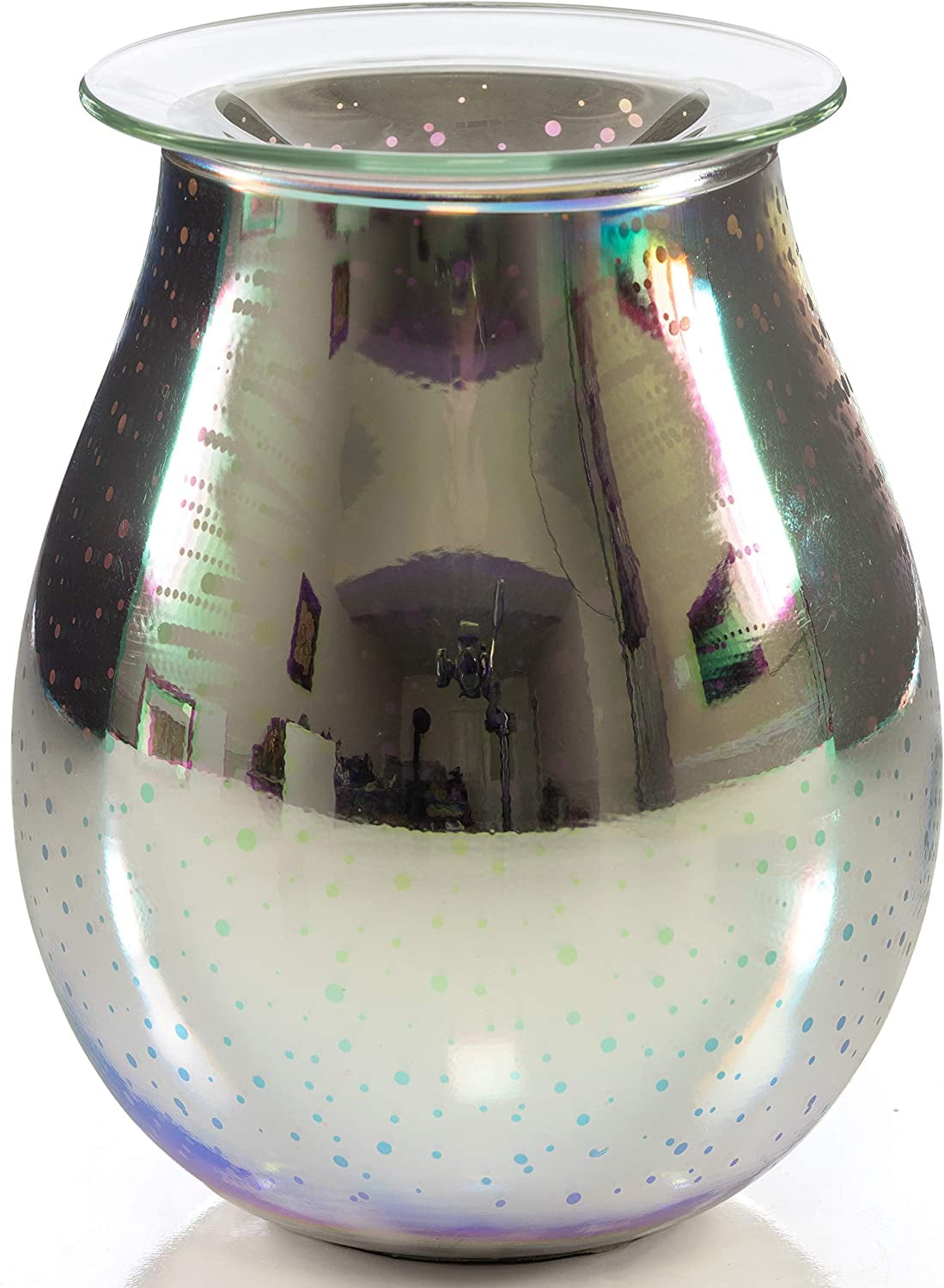 Dawhud Direct Vp Home 3D Art Glass Polychromatic Fragrance Warmer