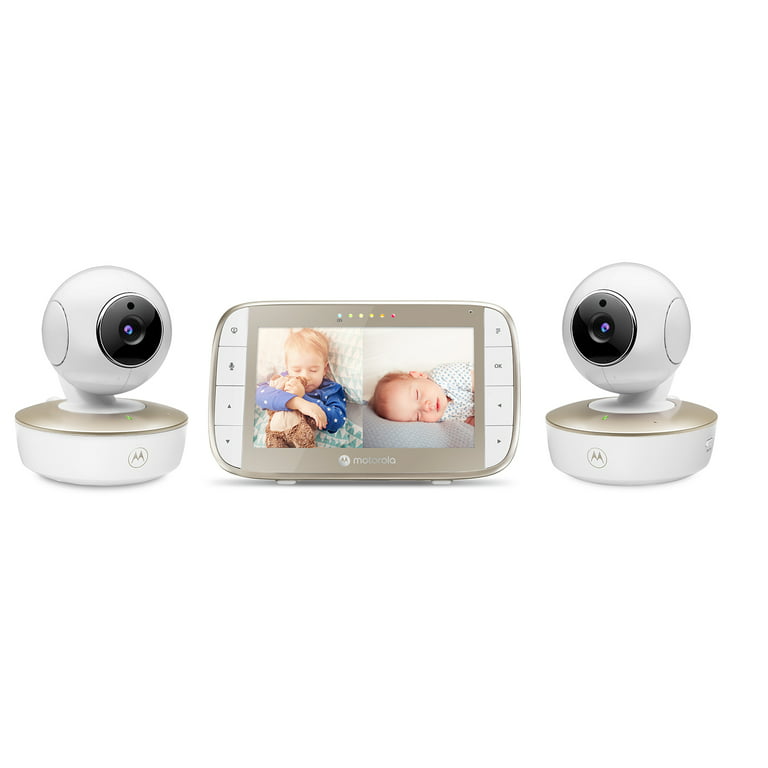 Motorola VM50G-2 Video Baby Monitor w/ 5" Color Screen and (2) Remote Cameras | 2-Way Audio & Night Vision Walmart.com