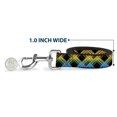 thumbnail image 5 of Buckle-Down Pet Leash, Dog Leash, Plaid X Gradient Black Orange Green Blue, 6 Feet Long 1.0 Inch Wide, 5 of 6