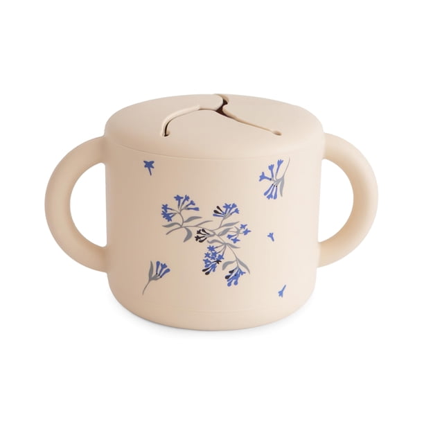 Vaso de Silicona para Snacks mushie Antiderrames 9x14x8cm 400ml