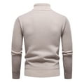 thumbnail image 4 of RMGVDSD Men's Slim Fit Turtleneck Sweater Casual Warm Lined Sweater Soft Knit Pullover Casual Winter Thermal Underwear Top For Cold Weather Soft Knit Sweaters, 4 of 5