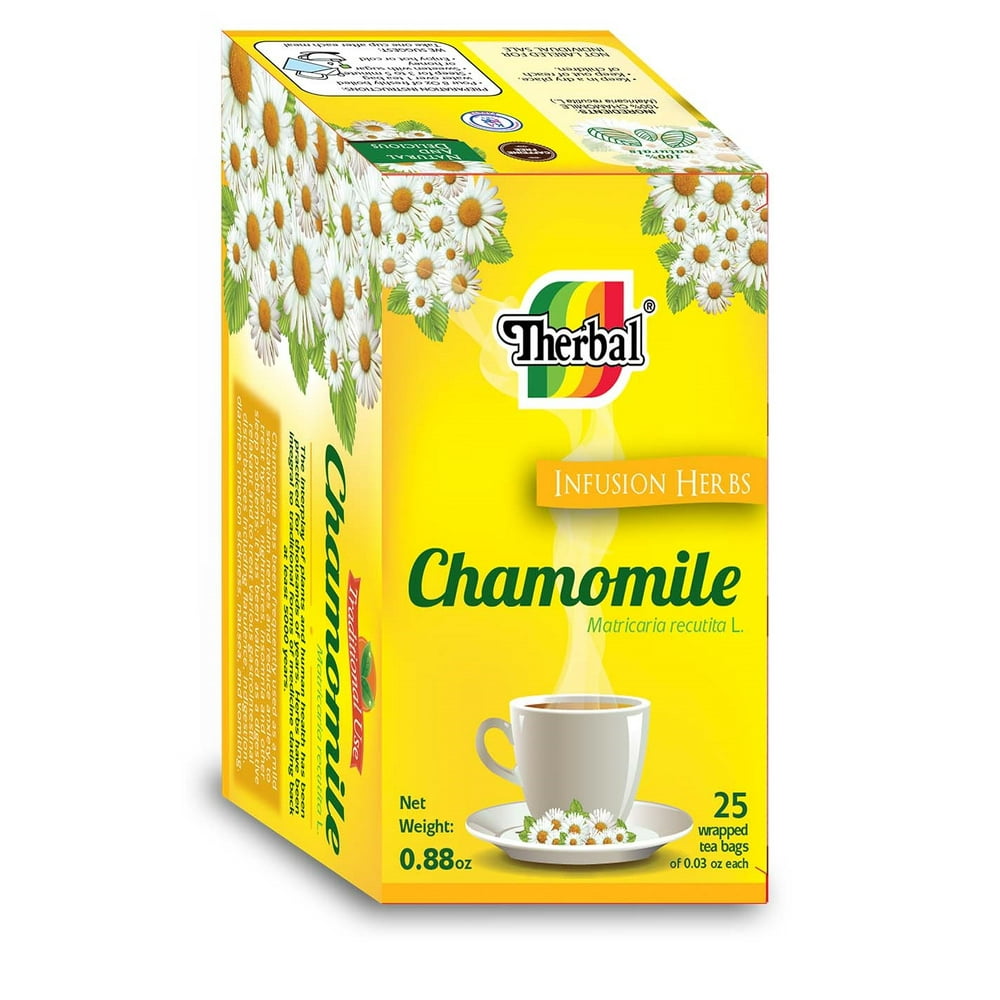 Therbal Chamomile Infusion Herbs Tea, 25 tea bags, 0.88 oz