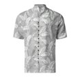 thumbnail image 2 of Camisas s Para Hombre Manga Larga Camisa de vacaciones en la playa Camisa de cuello con botones en los puños para hombre (Grey, M), 2 of 4