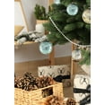 thumbnail image 4 of Serene Spaces Living Set of 12 Vintage Style Gold, Blue & Silver Glass Ball Ornaments for Christmas, 4 of 5