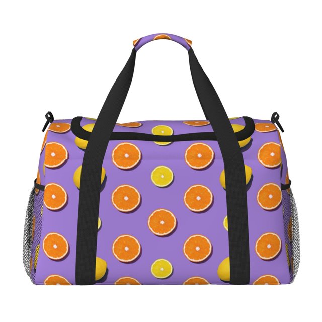 Disketp Yellow Lemon And Orange Bolsa de Viaje Tipo Duffle, Bolso de Mano para Fin de Semana para Mujer, Bolsa de Gimnasio Ligera para Hombre, Esencial para Viajes