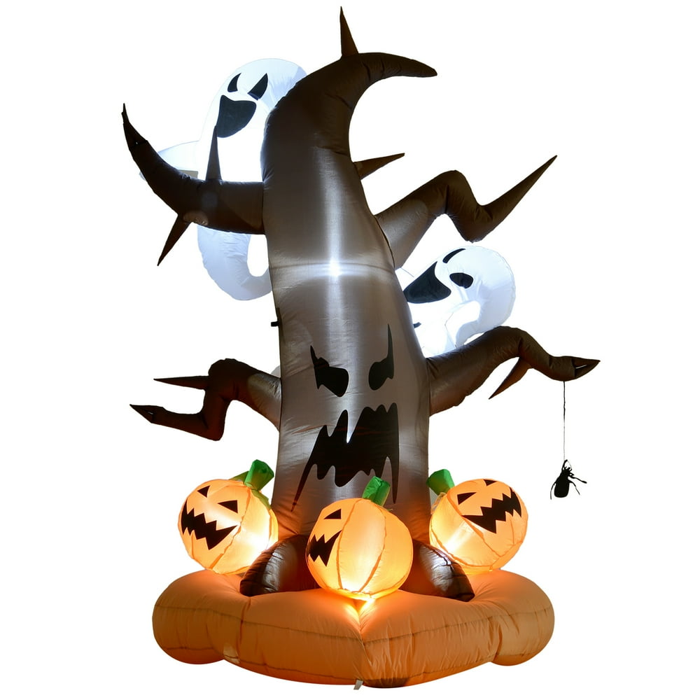 8ft Halloween Inflatable Lighted Outdoor Decoration LED Dead