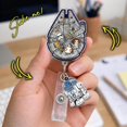 thumbnail image 5 of Custom Disney Star Wars Shaker Badge Reel, Disney Galaxy Acrylic ID Holder, Funny Han Solo Goofy Stormtrooper Reel, Star Wars Fan G6G308-6, 5 of 9