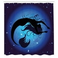 thumbnail image 3 of Ambesonne Ocean Shower Curtain, Aquatic Girl Mermaid, 69"Wx84"L, Purple Black, 3 of 5