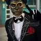 thumbnail image 5 of Guantes Tirantes Moño Kit Catrin Esqueleto Calavera Disfraz, 5 of 8
