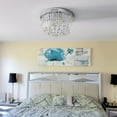 thumbnail image 3 of 9-Light Modern Metal Chrome Chandelier, Corded Electric, 3 of 6