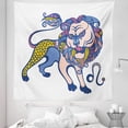 thumbnail image 1 of Zodiac Signs Tapestry, Horoscope Leo Pattern Tribal Themed Ornamental Colorful Animal Sign, Fabric Wall Hanging Decor for Bedroom Living Room Dorm, 5 Sizes, White and Multicolor, by Ambesonne, 1 of 1