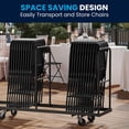 thumbnail image 3 of Flash Furniture Hercules Series Premium Black Plastic Folding Chair, 3 of 9