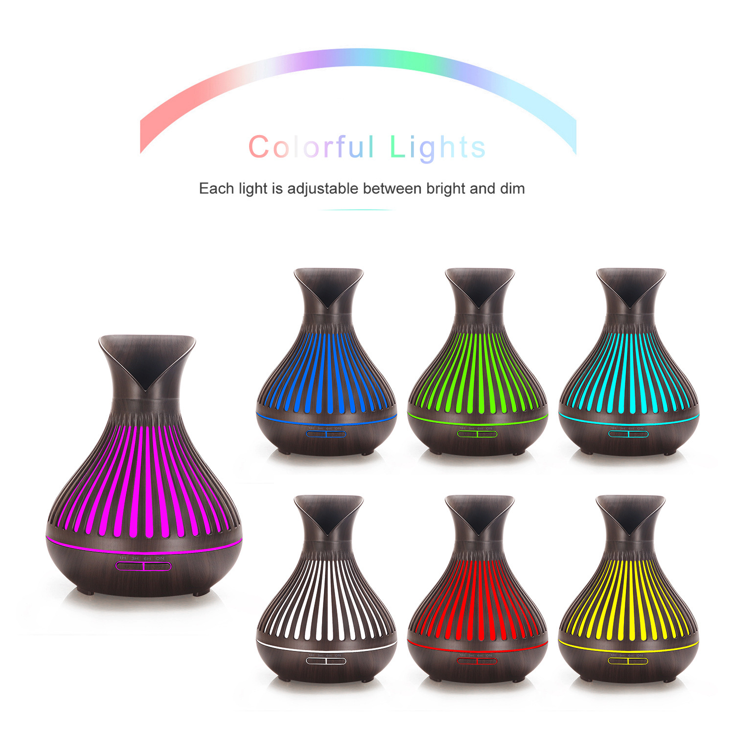 "Happyline" Humidifiers DC24V Wood Grain Aroma Diffuser Vertical Bar