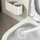 thumbnail image 5 of Escobilla de Inodoro de Acero Inoxidable | Limpiador de inodoros compacto moderno con cerdas de mango largo | Beige, 12.8in | Montaje en pared sin esfuerzo, accesorio de baño duradero, 5 of 7
