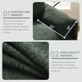 thumbnail image 5 of Accent Chair, Single Sofa, Chaise Lounge with Oversized Storage Ottoman and Adjustable Phone Holder, Chenille Armchair with Pillow Armrests and Side Pockets, for Living Room, Green, 5 of 6
