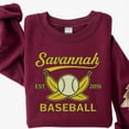 thumbnail image 2 of Savannah Baseball Est 2016 Banana Ball Graphic Vintage Sport Team Fan Streetwear SWEATSHIRT All Size S-5XL, 2 of 6