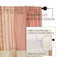 thumbnail image 3 of VHC Brands Sawyer Mill Patchwork Chambray Cotton Farmhouse Kitchen Rod Pocket Hanging Loops 19x60 Curtain, Valance, Red Country, 3 of 7