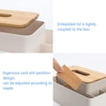 thumbnail image 3 of Dispensador de pañuelos faciales rectangular multifuncional para comedor, cocina, dormitorio, tocador, decoración del hogar, 3 of 4