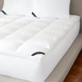 thumbnail image 2 of Five Queens Court J. Queen Regency 300 TC Cotton Allergen Barrier Mattress Topper - White Twin, 2 of 3