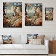 thumbnail image 4 of Designart "Explorer Pastoral Goat Mountain wall art II" Animals Print on Natural Pine Wood, 4 of 5