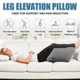 thumbnail image 3 of Inflatable Leg Rest Pillow with Pump - Portable Knee Elevator for Sleeping, Travel, Sciatica Pain Relief, Post Surgery Recovery (Gray), 3 of 13