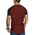 thumbnail image 5 of COOFANDY Mens Muscle Tshirts Fashion Raglan Sleeve Baseball Tee Shirt, 5 of 7