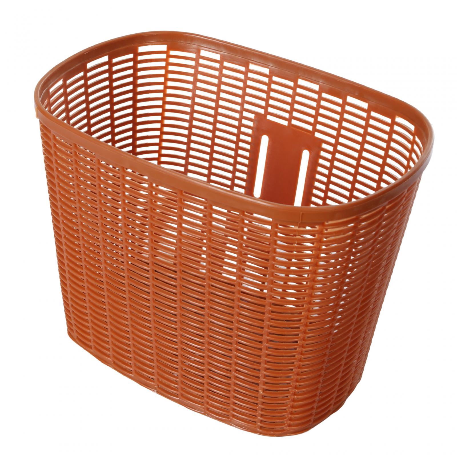 Bike Basket Easy to Install Bike Accessory Removable Most Adult Bikes Front brown