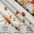 thumbnail image 3 of Autumn Pumpkin Tablecloth Round 60 Inch Maple Leaves Seasonal Washable Thanksgiving Decorative Table Cover for Home Kitchen Party Picnic, 3 of 8