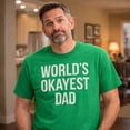 thumbnail image 4 of Mens Okayest Dad T Shirt Funny Sarcastic Novelty Gift for Husband Fathers Day Graphic Tees, 4 of 9