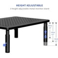 thumbnail image 2 of Monitor Stand s Height Adjustable Ergonomic Monitor Riser with Vented Metal Platform for Computer Laptop iMac PC Printer, 2 of 7
