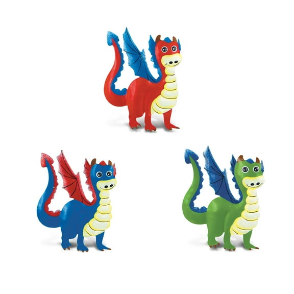 Puzzled Dragon Bobble Metal Magnets (Set of 3)