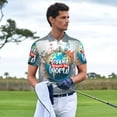 thumbnail image 3 of Balery Travel Around The World Camisa Polo de Hombre con Estampado, de Manga Corta y Tejido Medio, Camisa Tipo Golf Polo-3X-Large, 3 of 6