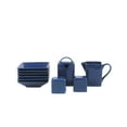 thumbnail image 2 of 10 Strawberry Street Nova Square 45 pc Dinnerware Set, Dark Blue, 2 of 4