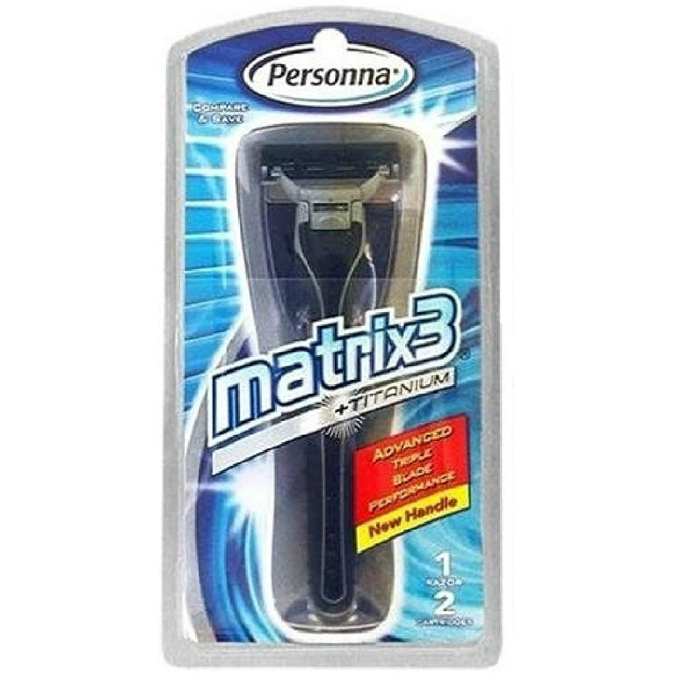 Personna Matrix3 Advanced Triple Blade Razor Handle + Schick Slim Twin