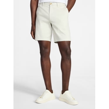 George Men's & Big Men's Modern Fit Stretch Twill Flat Front Shorts, 9" Inseam, Sizes 28-54