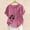 Red, variant on QHWAUAKFBN T Shirts For Women Trendy Graphic Retro Oversized Loose Cotton Linen Short Sleeved Pullover Cotton Linen Tshirts Top