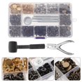 thumbnail image 2 of 1 Set Snap Button Kit Metal Snap Fasteners Leather Snaps For Clothes Jackets Jeans, 2 of 2