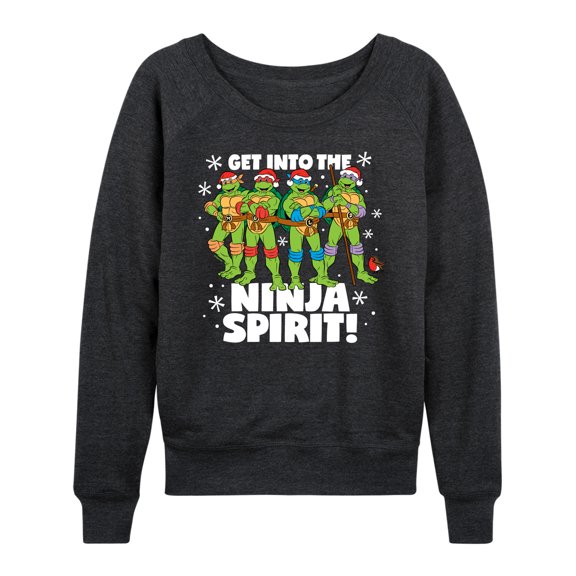 Teenage Muntant Ninja Turtles - Get Into The Ninja Spirit - Women's Lightweight French Terry Long Sleeve Shirt