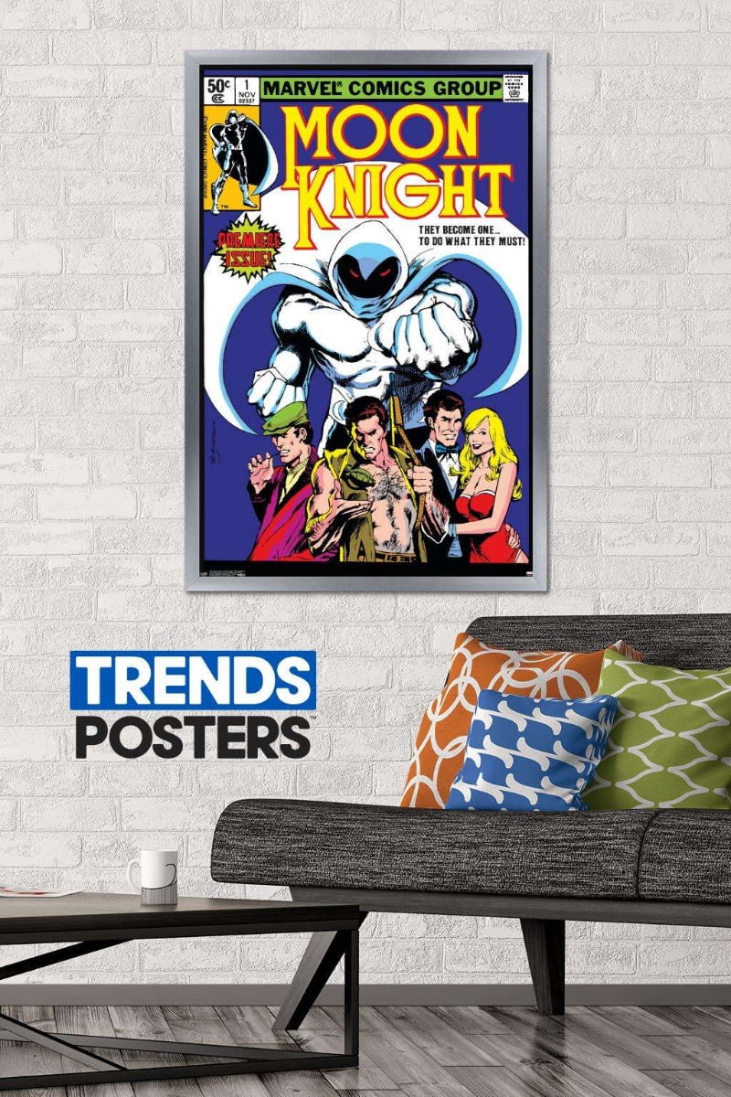 Marvel Comics - Moon Knight - Moon Knight #1 Wall Poster, 22.375" x 34", Framed