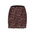 thumbnail image 1 of Mialoley Jupe Courte Ajustée pour Femmes, Motif Imprimé Taille Haute, 1 of 6