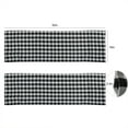 thumbnail image 2 of TSV 2pcs Black and White Buffalo Plaid Kitchen Valance Curtains, Checkered Cafe Valance for Window Treatment, Curtains Rod Pocket Valances for Farmhouse Window, 52 x 16'', 2 of 5