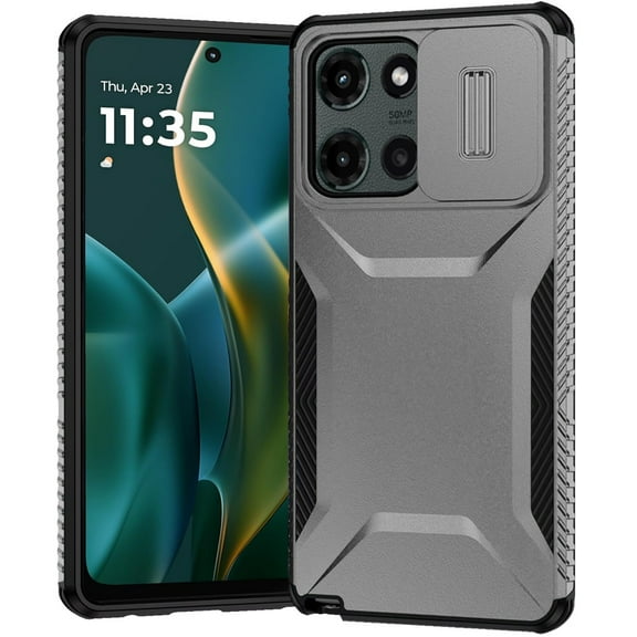For Moto G Stylus 5G 2026/2025 Ultimate U Design Hybrid with Camera Window Covering - Grey