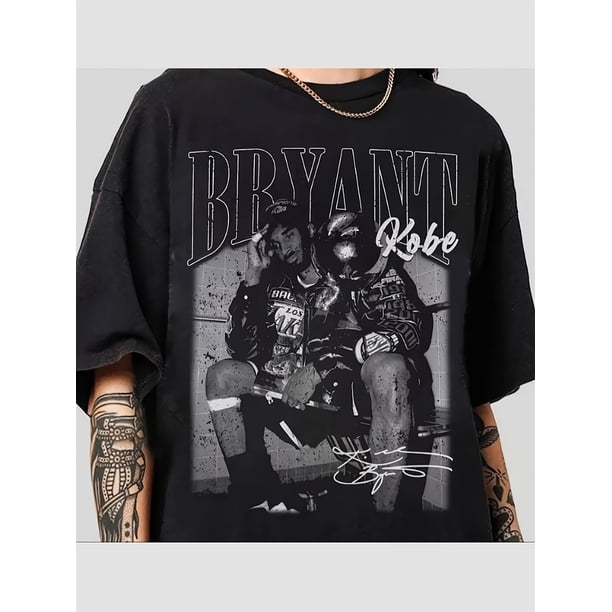 Camiseta vintage de Kobe, camiseta de Kobe, camiseta de fan de Kobe, camiseta de leyenda del baloncesto, camiseta informal de banda de rock punk retro para hombre, camiseta negra de algodón puro de 24