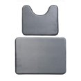 thumbnail image 1 of Bearachild Alfombrilla antideslizante para suelo de inodoro, 2 piezas, almohadilla absorbente de agua, alfombra para ducha, cubierta de secado Juegos de accesorios de baño Gris oscuro Bearachild HA071453-01, 1 of 6