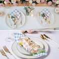 thumbnail image 2 of Cloth Napkins Set of 8 - 20x20 Inches, Happy Easter Bunny Washable Reusable Table Napkins, Spring Floral Pink Blue Plaid Soft & Absortbent Dining Napkin for Party Wedding Hotel Restaurant, 2 of 8
