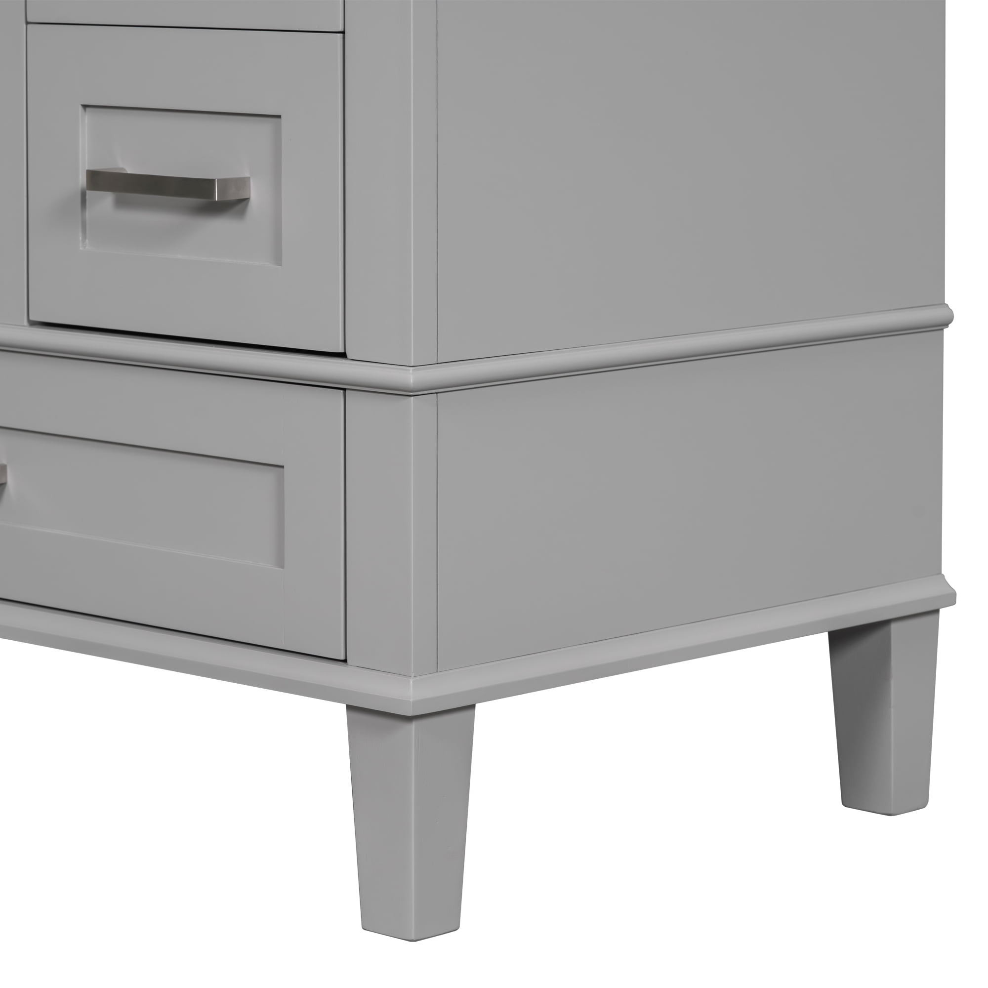Royard Oaktree 30" Bathroom Vanity w/Resin Sink, Modern Bathroom Cabinet w/Soft Closing Door & 3 Drawers