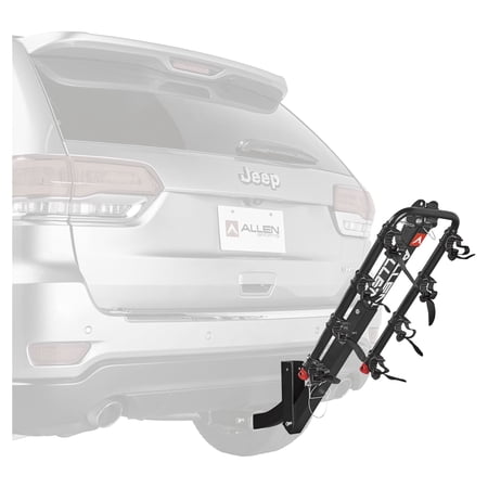 ALLEN SPORTS DELUXE 4-BICYCLE HITCH MOUNTED BIKE RACK CARRIER, MODEL 542RR, BLACK